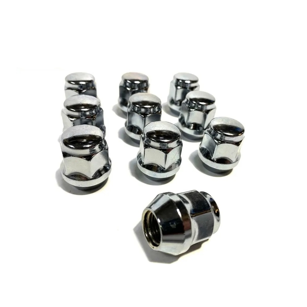 Гайка колеса M12x1.5 Конус h-28мм закрытая, Хром, Ключ 19, Арт. 801145HTS081764