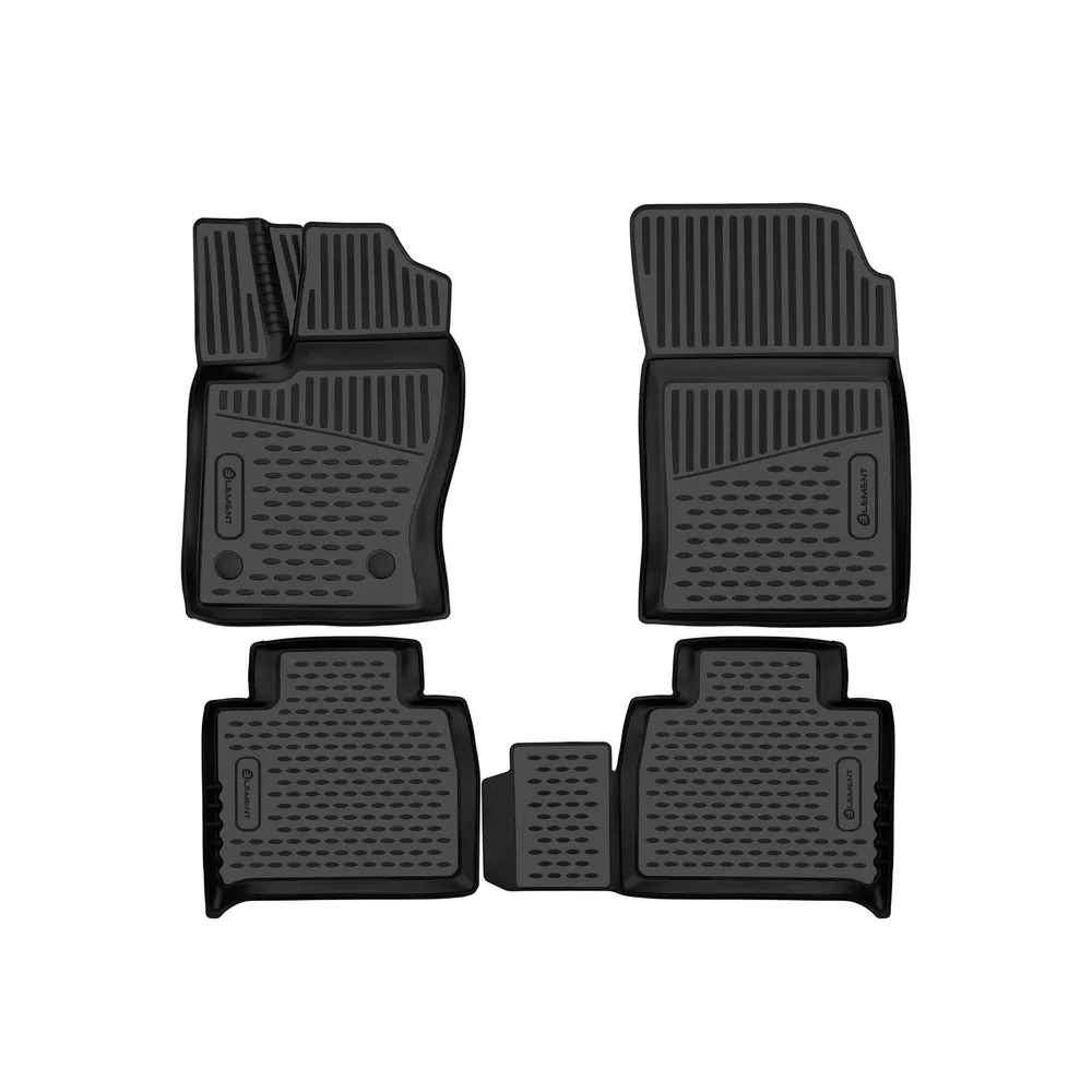 Коврики в салон Toyota Camry (XV80) 2023-, полиуретан 3D Element, Черный, Арт. ELEMENT3DAN0944210K