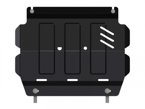 Защита картера двигателя Mitsubishi L200 IV 2006-2014 V-2.4; 2.5D; 3.2D; задняя часть; в точ числе для модели Triton Арт. 14.2806