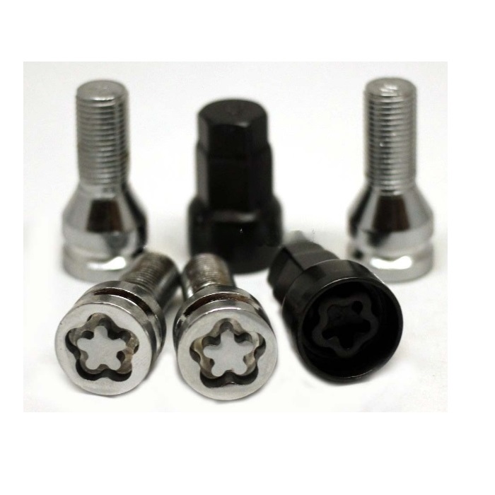 Секретные болты M14x1.5 Конус L-27мм Хром, Ключ 17-19, Арт. 674105KK-2Key