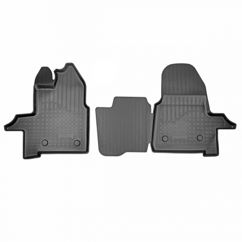 Коврики в салон Ford Transit  2014-2022 Фургон, полиуретан Norplast, Черный, Арт. NPA11C22732