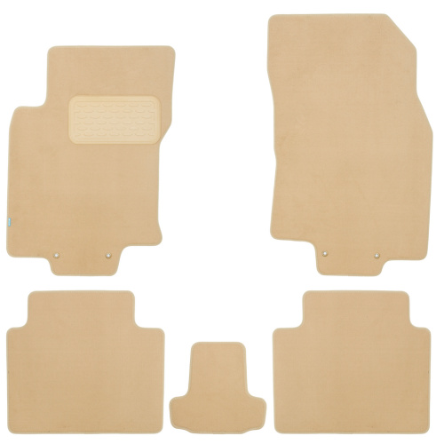 Коврики в салон Nissan X-Trail (T32) 2013-2019, ткань Klever premium, Бежевый, Арт. KLEVER04365422112KH