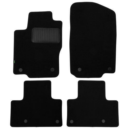 Коврики в салон Mercedes GL (X164) 2006-2009, текстильные Klever standart, Черный, Арт. KLEVER02342101210KH