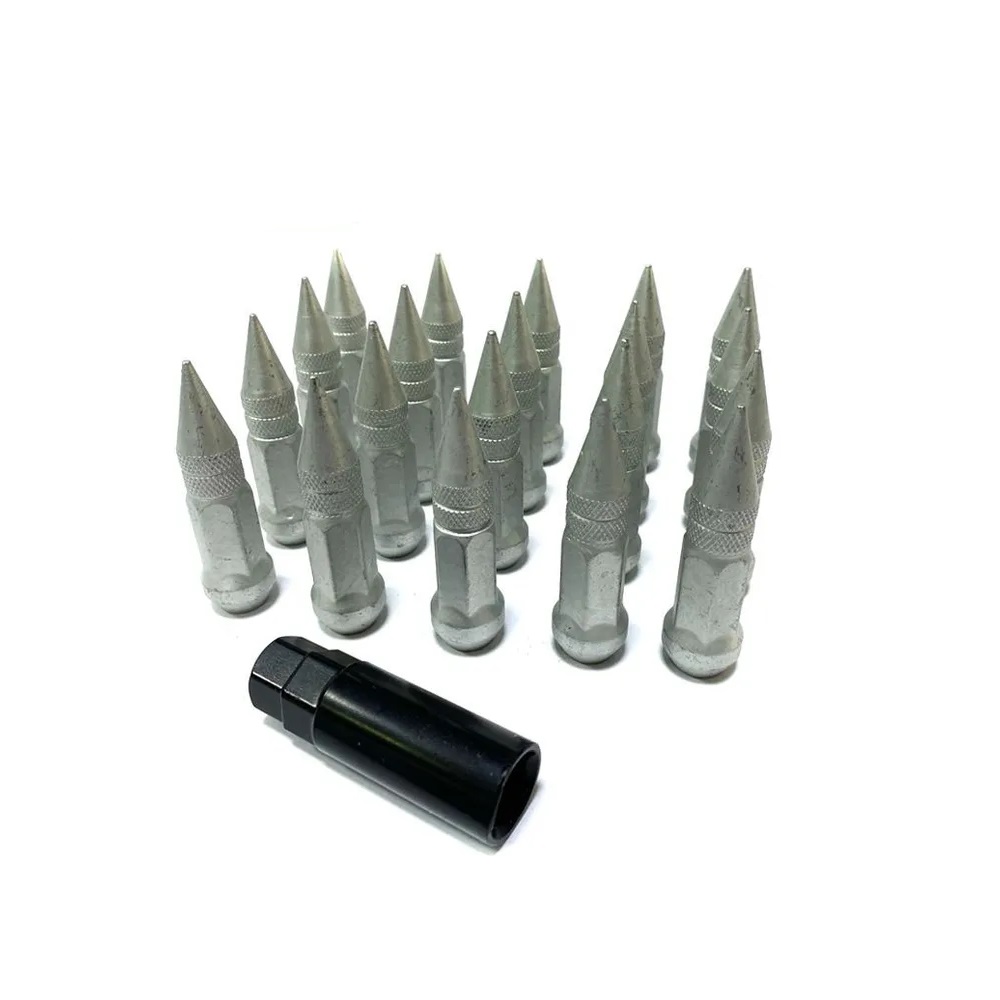 Комплект гаек M12x1.5 Конус h-80мм пики, Цинк, Ключ 19, Арт. KK911945SD/DAG