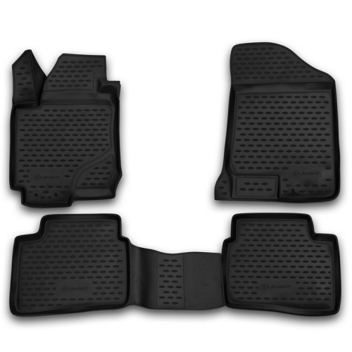 Коврики в салон Kia Ceed  2006-2010 Хэтчбэк 5 дв., полиуретан Element, Черный, Арт. NLC.25.20.210h