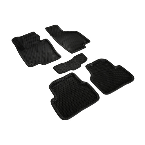 Коврики в салон Volkswagen Passat (B6) 2005-2010 Универсал, 3D EVA Seintex "сота", Черный, Арт. 318395