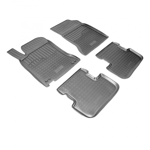 Коврики в салон Mercedes A (W176) 2012-2015, полиуретан 3D Norplast, Черный, Арт. NPA10C56050
