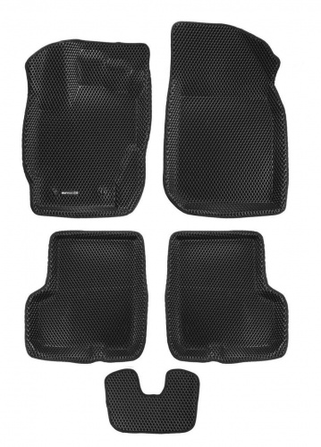 Коврики в салон Renault Duster  2015-2020 FL, 3D EVA Euromat, Черный, Арт. EM3DEVA004209