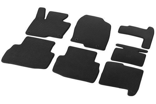 Коврики в салон Mazda CX-9 (TC) 2015-2021, EVA AutoFlex, Черный, Арт. 3380301