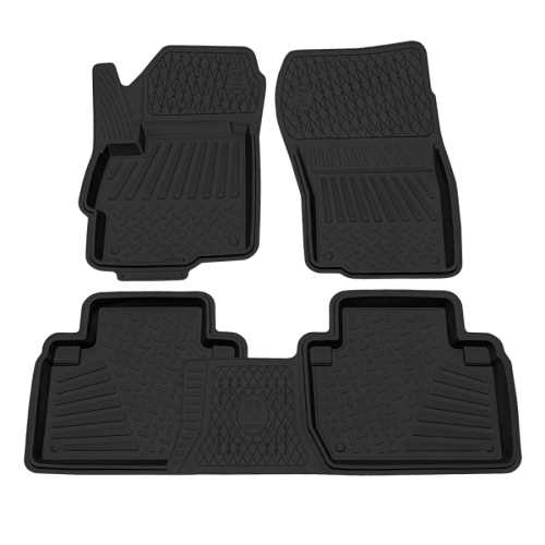 Коврики в салон Mitsubishi Outlander  2012-2014, резина Rezkon, Черный, Арт. 1024015100