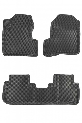 Коврики в салон Honda CR-V  2006-2009, 3D EVA Euromat, Черный, Арт. EM3DEVA002606