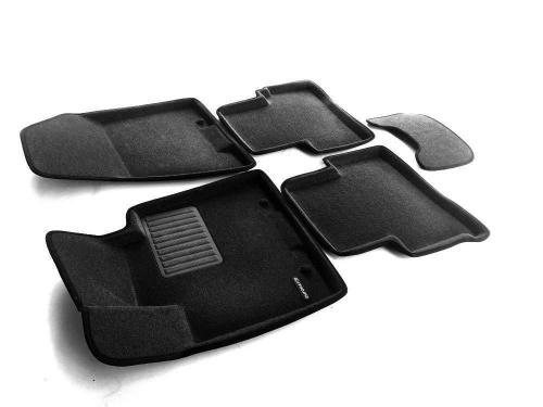 Коврики в салон Hyundai Tucson (TL) 2015-2019, 3D ткань Euromat Business, Графит, Арт. EMC3D-002927G