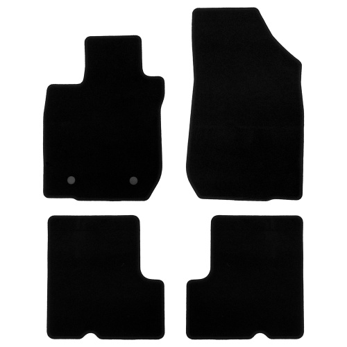 Коврики в салон Renault Logan  2004-2009, текстильные Klever эконом, Черный, Арт. KLEVER01412501200K