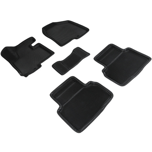 Коврики в салон Hyundai ix35 2009-2013, 3D EVA Seintex "сота", Черный, Арт. 95401