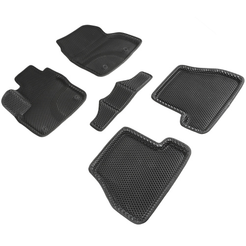 Коврики в салон Ford Focus  2014-2018 FL Универсал, 3D EVA Seintex "ромб", Черный, Арт. 95243