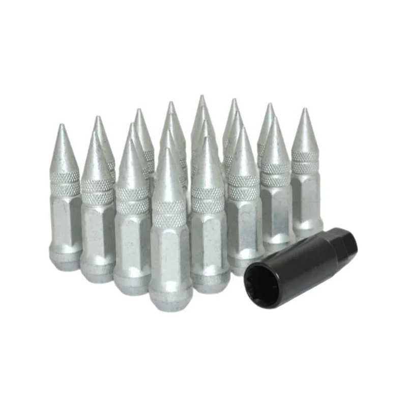 Комплект гаек M12x1.25 Конус h-80мм пики, Цинк, Ключ 19, Арт. KK911944SD/DAG