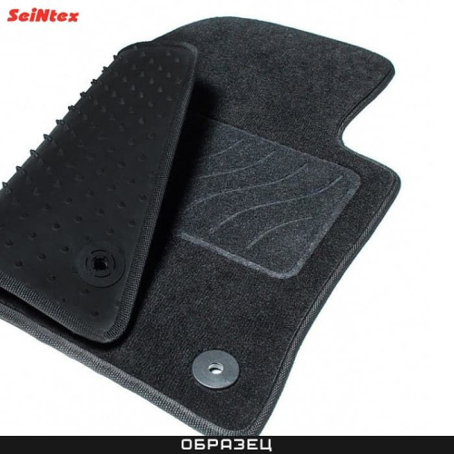Коврики в салон Toyota Prius (XW30) 2009-2011, текстильные Seintex Lux, Черный, правый руль Арт. 96089