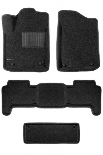 Коврики в салон Infiniti QX56  2010-2013, 3D ткань Euromat Business, Черный, Арт. EMC3D002813