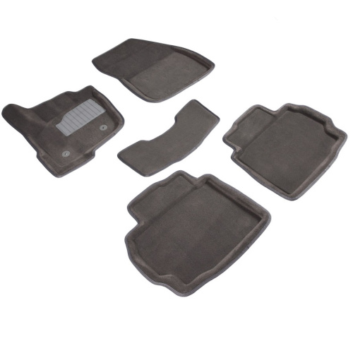 Коврики в салон Ford Mondeo  2012-2019 Седан, 3D ткань Seintex , Серый, Арт. 86844