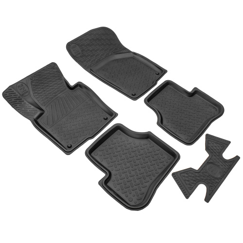 Коврики в салон Volkswagen Golf  2008-2013 Универсал, резина Rezkon, Черный, Арт. 1035005100
