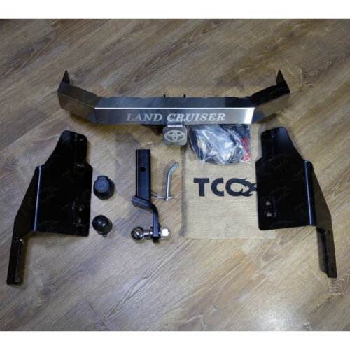 Фаркоп Toyota Land Cruiser Prado (J150) 2009-2013 5 дв. (надпись Land Cruiser, шар нерж.) TCC Арт. TCU00062N