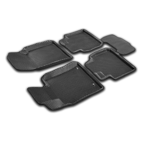 Коврики в салон Toyota Camry (XV70) 2017-2021, 3D EVA Euromat X, Черный, Арт. XEVA3D005101