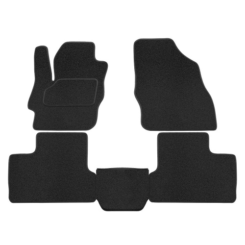 Коврики в салон Mazda 3 (BL) 2008-2011 Седан, текстильные Rezkon, Черный, Арт. 2523010100
