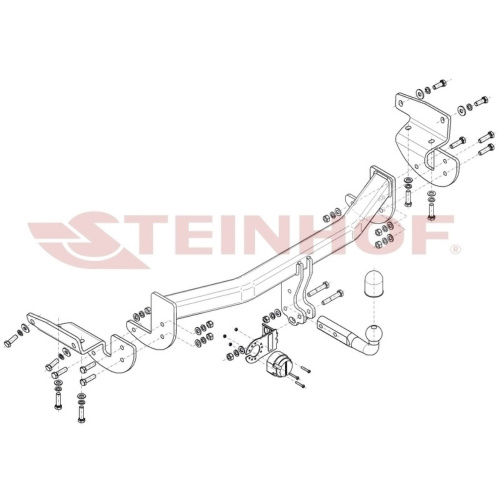 Фаркоп Lexus RX IV 2015-2019 для RX450hL Steinhof Арт. L167