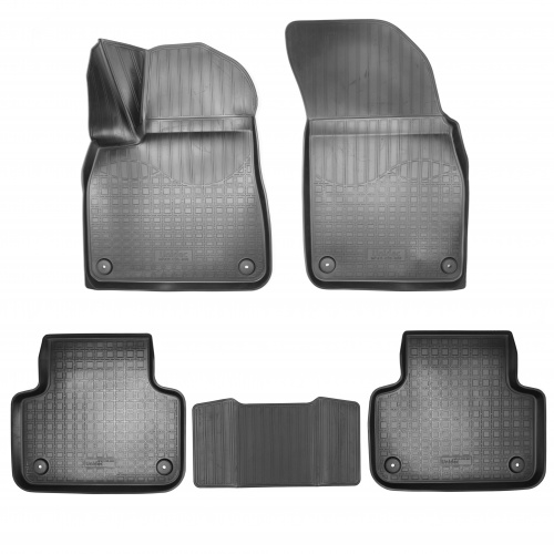 Коврики в салон Audi Q7 (4M) 2015-2019, полиуретан 3D Norplast, Черный, Арт. NPA11C05800