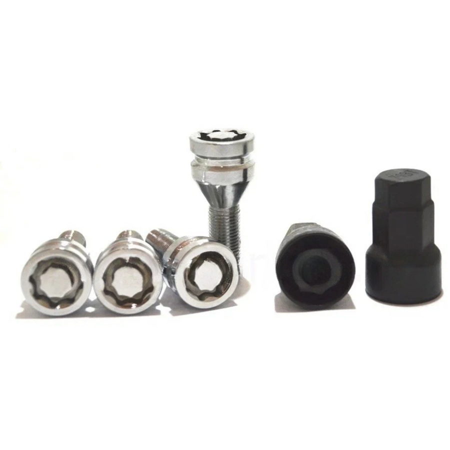 Секретные болты M12x1.25 Конус L-30мм Хром, Спец Ключ, Арт. C672118F2KEY