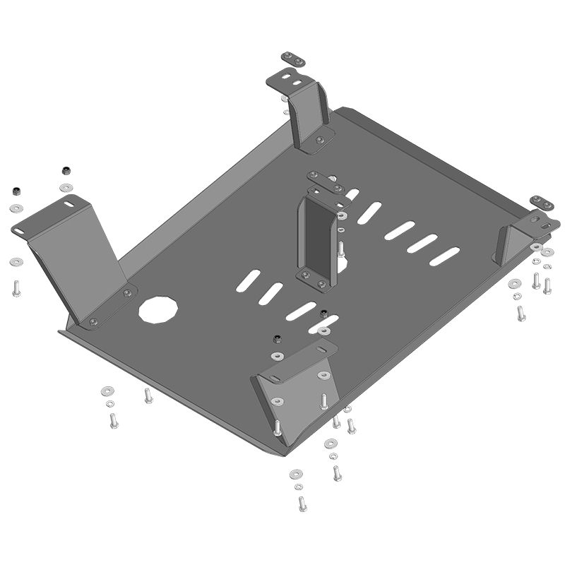 Защита радиатора КамАЗ Компас 2020- V- 3,8D Арт. 27723