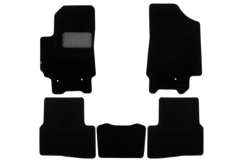 Коврики в салон Hyundai Creta 2015-2020, ткань Klever premium, Черный, Арт. KLEVER03206022110KH