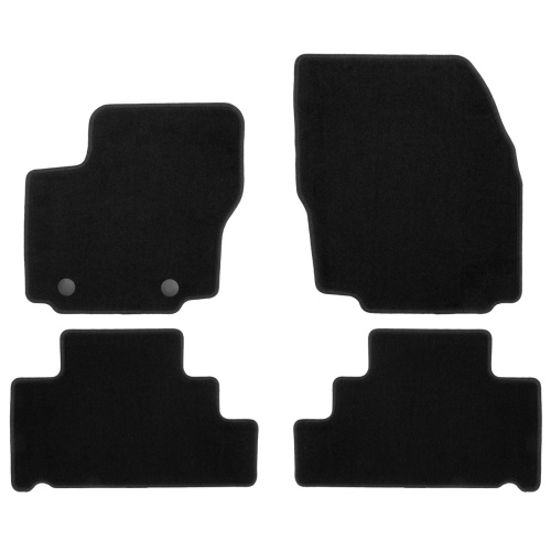 Коврики в салон Ford S-MAX  2006-2010, текстильные Klever эконом, Черный, Арт. KLEVER01161201200K