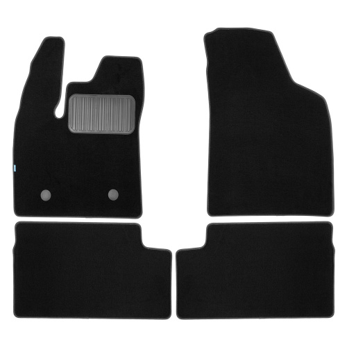 Коврики в салон Chery eQ7 2023-, ткань Klever premium, Черный, Арт. KLEVER05AN0711110KH