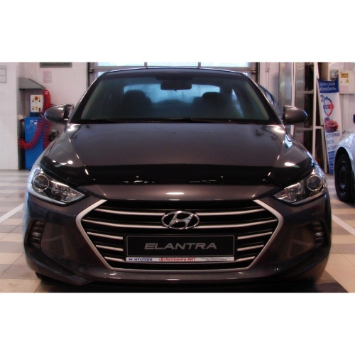 Дефлектор капота SIM для Hyundai Elantra, арт.SHYELA1612