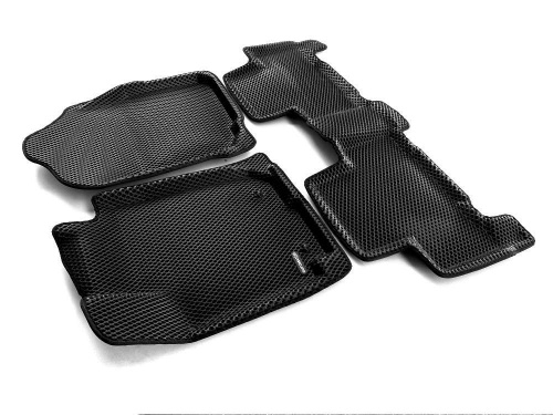 Коврики в салон Toyota RAV4 (XA30) 2005-2010, 3D EVA Euromat, Черный, Арт. EM3DEVA005126