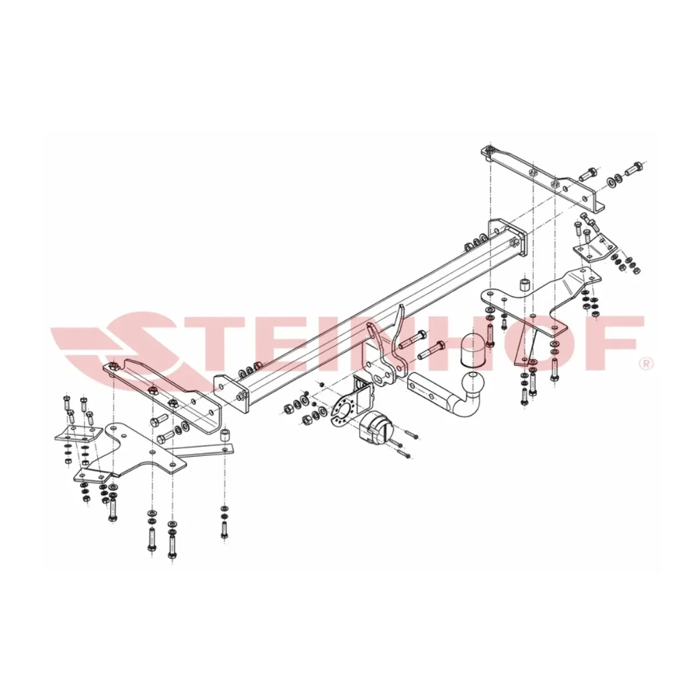 Фаркоп Toyota Corolla Verso II 2004-2007 Steinhof Арт. T124