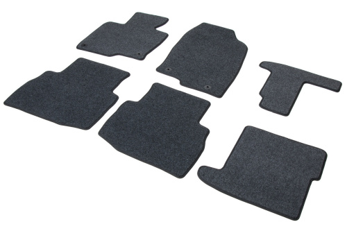 Коврики в салон Mazda CX-9 (TC) 2015-2021, ткань AutoFlex Standart, Графит, Арт. 4380301