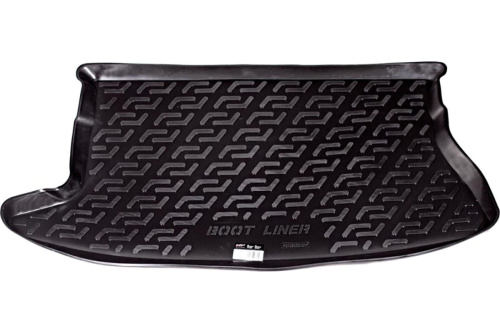 Коврик в багажник Toyota Auris 2006-2010 5 дв., пластик, L.Locker, Черный, Арт. 0109030100