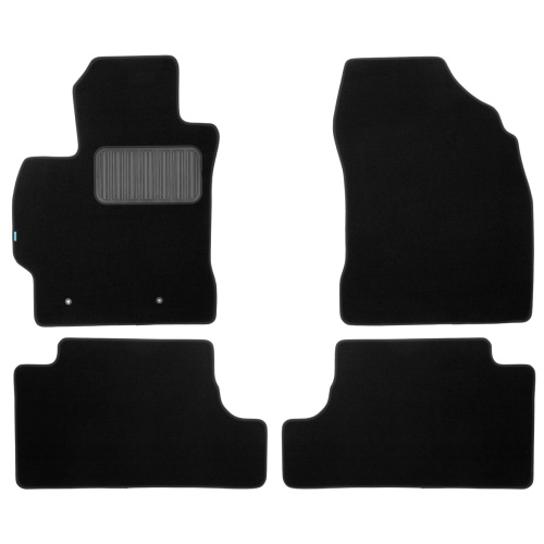 Коврики в салон Toyota Corolla (E140/E150) 2006-2010 Седан, текстильные Klever premium, Черный, Арт. KLEVER03485122110KH
