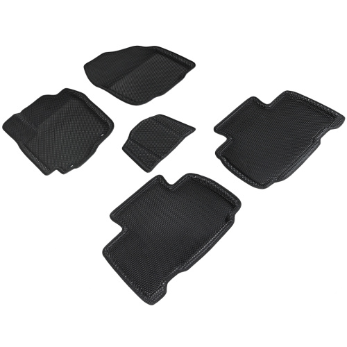 Коврики в салон Toyota RAV4 (XA40) 2012-2015, 3D EVA Seintex "сота", Черный, Арт. 95223