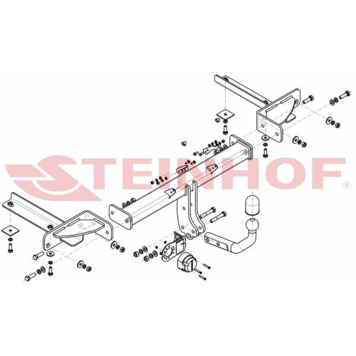 Фаркоп Opel Astra (J) GTC 2011-2015 Steinhof Арт. O103