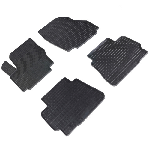 Коврики в салон Ford Mondeo  2007-2010 Седан, резина Seintex "сетка", Черный, Арт. 00643