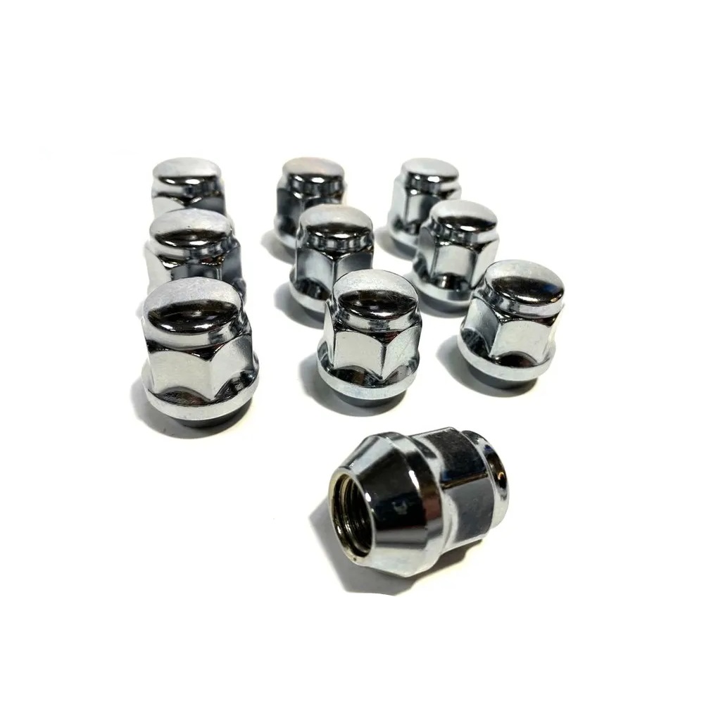 Гайка колеса M12x1.5 Сфера h-27мм закрытая, Хром, Ключ 19, Арт. 801145BHT