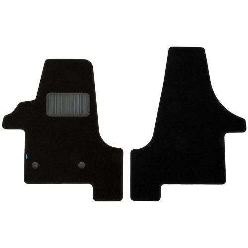 Коврики в салон Volkswagen Transporter (T5) 2003-2009 Фургон, текстильные Klever premium, Черный, Арт. KLEVER03511122110KH