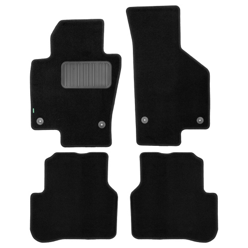 Коврики в салон Volkswagen Passat   2008-2012, текстильные Klever standart, Черный, Арт. KLEVER02512501210KH