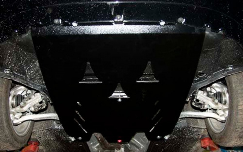 Защита картера двигателя, КПП Audi A4 (B7) 2004-2009 Седан V-все кроме 4WD (установка на пыльник) Арт. 02.0817
