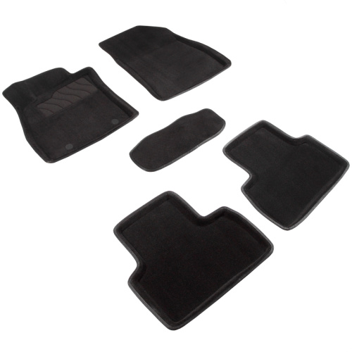 Коврики в салон Renault Logan  2004-2009, 3D ткань Seintex , Серый, Арт. 82168