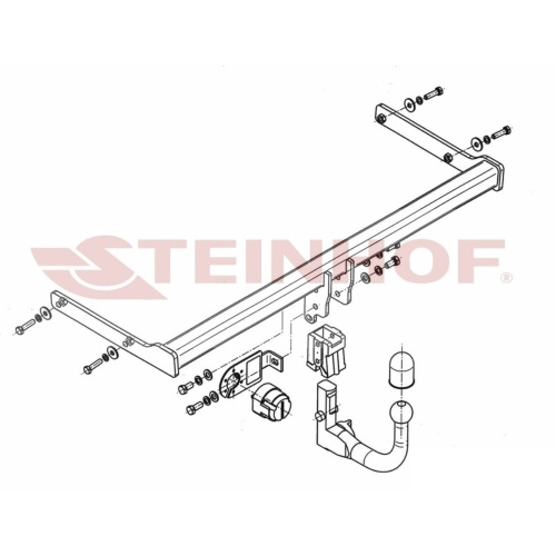 Фаркоп Skoda Rapid (NH3) 2012-2017 Лифтбек Steinhof Арт. S311