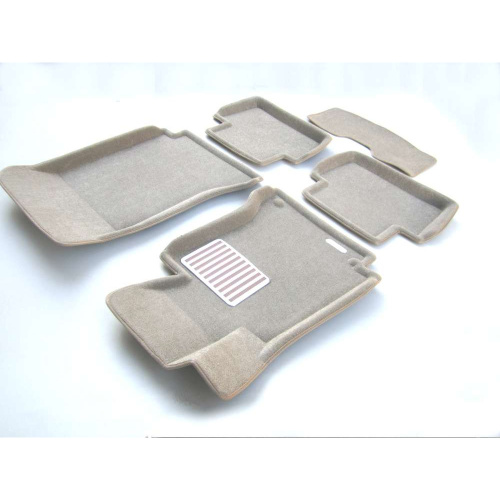 Коврики в салон Mercedes  (W204) 2006-2011 Седан, 3D ткань Euromat LUX, Бежевый, Арт. EM3D003503T